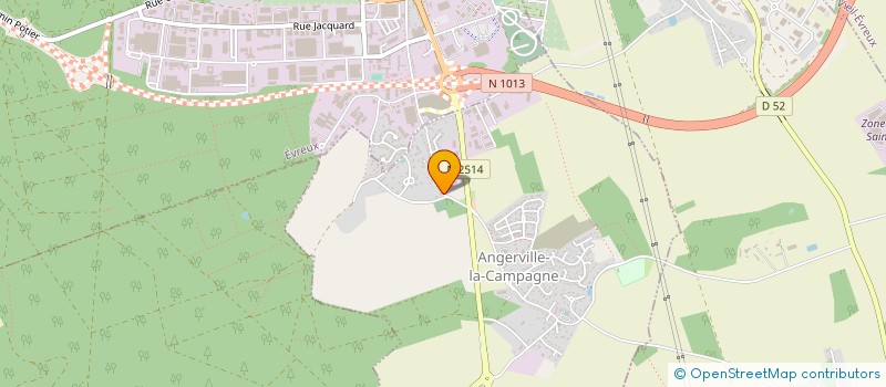 localisation de l'entreprise LA HAIE VIVE  ANGERVILLE-LA-CAMPAGNE