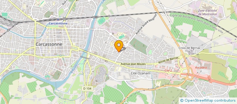 localisation de l'entreprise LA HALL'O LOC  CARCASSONNE