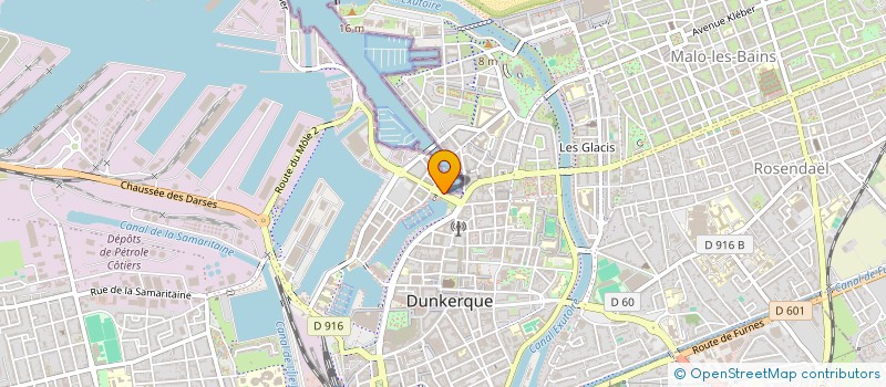 localisation de l'entreprise LA HALLE  DUNKERQUE