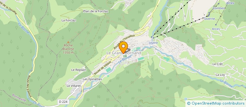 localisation de l'entreprise LA HALLE AUX CUIRS à LE GRAND-BORNAND