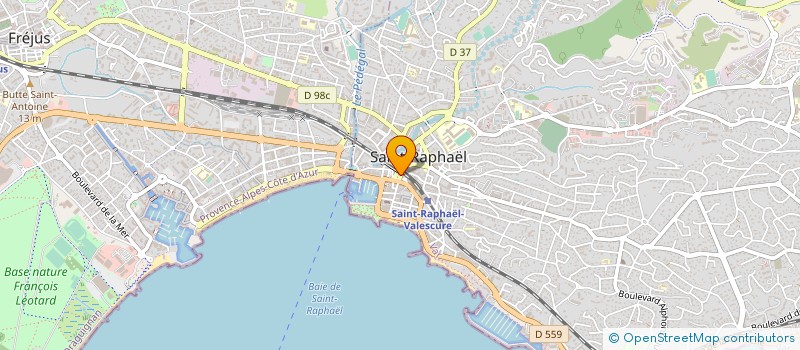 localisation de l'entreprise LA HALLE AUX FLEURS à SAINT-RAPHAEL