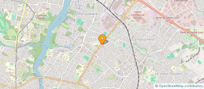 localisation de l'entreprise LA HALLE AUX FRUITS à NANTES