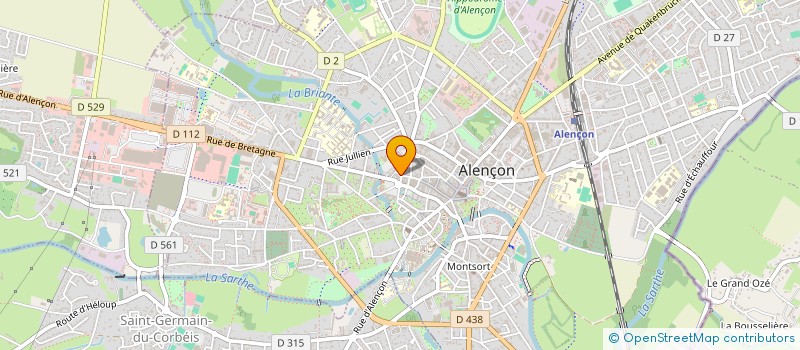 localisation de l'entreprise LA HALLE AUX PIZZAS à ALENCON