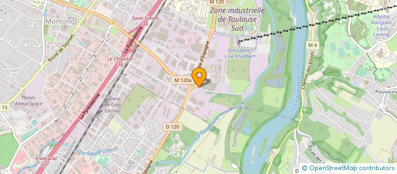localisation de l'entreprise LA HALLE AUX PNEUS à TOULOUSE