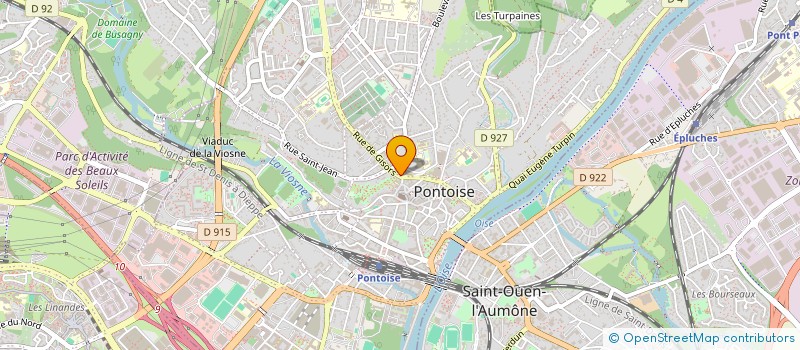 localisation de l'entreprise LA HALLE AUX POISSONS  PONTOISE