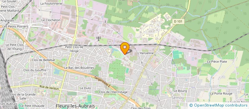 localisation de l'entreprise LA HALLE AUX SPECTACLES - LIEU MULTIPLE  FLEURY-LES-AUBRAIS