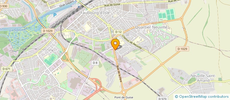 localisation de l'entreprise LA HALLE CORDIER à SAINT-QUENTIN