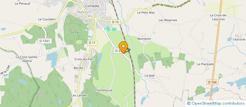 localisation de l'entreprise LA HALLE DE JANAILHAC à NEXON