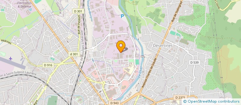 localisation de l'entreprise LA HALLE DES SPORTS SECTION MUSCULATION  MONTLUCON