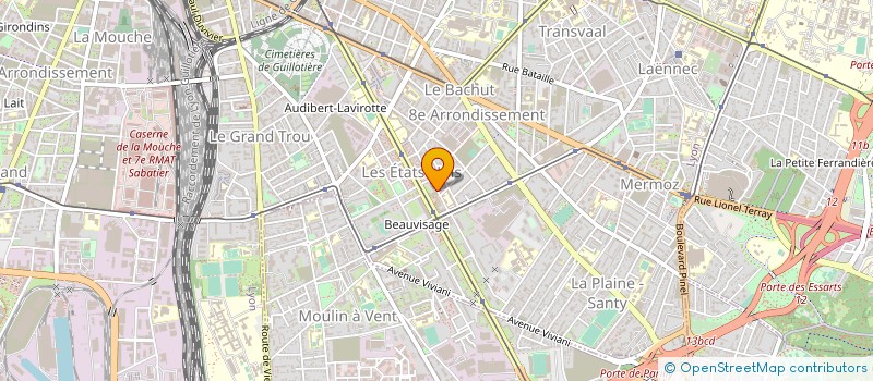 localisation de l'entreprise LA HALLE DES VIANDES à CORBAS