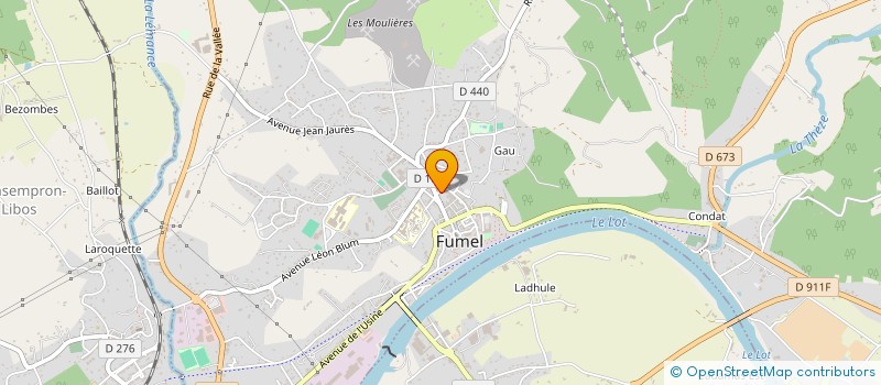 localisation de l'entreprise LA HALLE DU FUMELOIS  CONDEZAYGUES