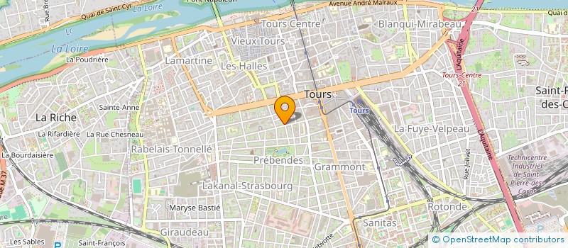 localisation de l'entreprise LA HALLEBARDE  TOURS