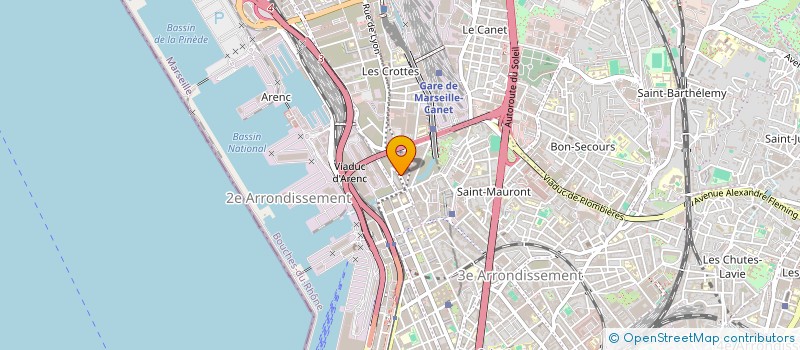 localisation de l'entreprise LA HALTE à MARSEILLE