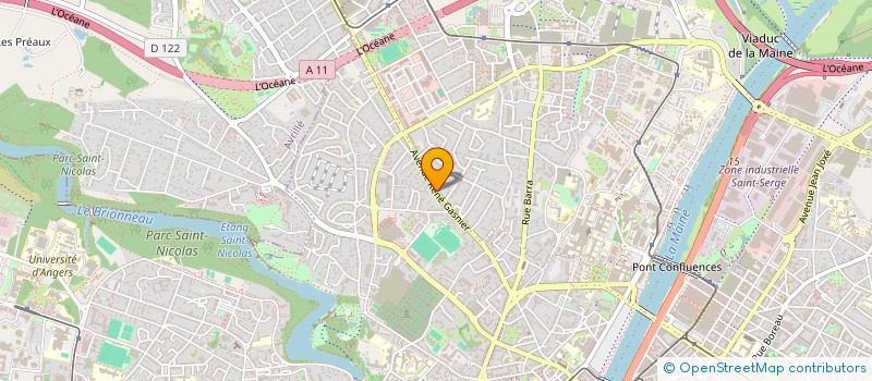 localisation de l'entreprise LA HALTE à ANGERS