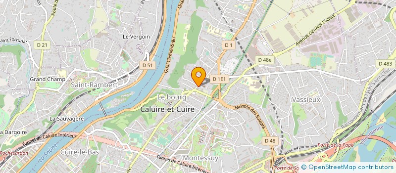 localisation de l'entreprise LA HALTE GOURMANDE à CALUIRE-ET-CUIRE
