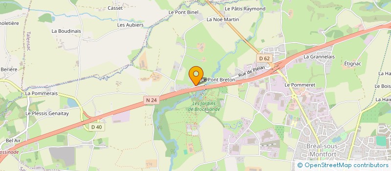 localisation de l'entreprise LA HALTE PAYSANNE 35  BREAL-SOUS-MONTFORT