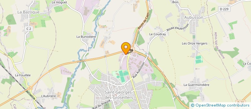 localisation de l'entreprise LA HALTE PAYSANNE à SAINT-GEORGES-DES-GROSEILLERS