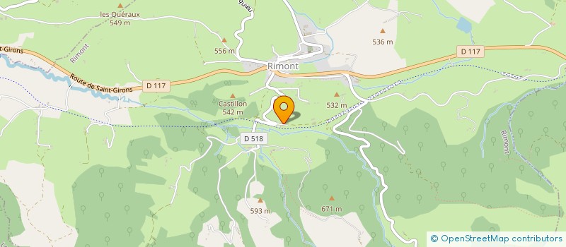 localisation de l'entreprise LA HALTE VERTE DE RIMONT à RIMONT