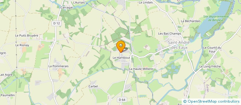 localisation de l'entreprise LA HAMELINAIS  SAINT-ANDRE-DES-EAUX