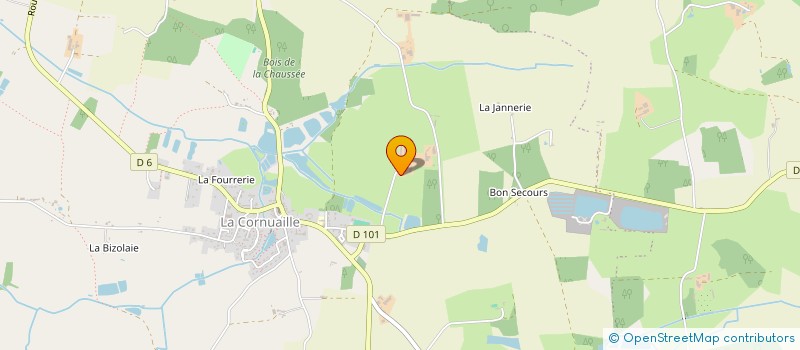localisation de l'entreprise LA HAMONNAIE à VAL D'ERDRE-AUXENCE