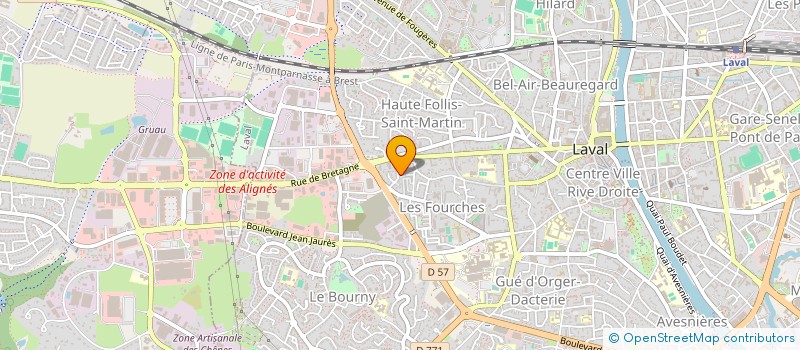 localisation de l'entreprise LA HARDELIERE à LAVAL