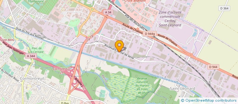 localisation de l'entreprise LA HAUBETTE POIDS LOURDS à REIMS