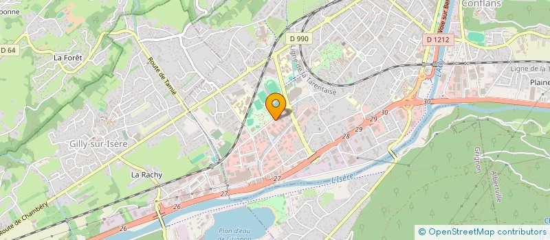 localisation de l'entreprise LA HAUT  ALBERTVILLE