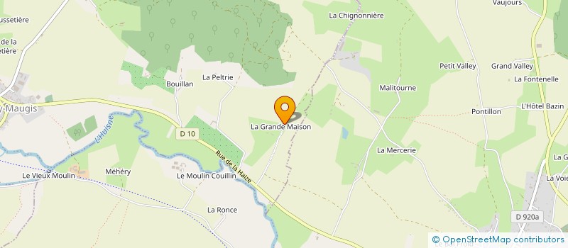 localisation de l'entreprise LA-HAUT SUR LA COLLINE à COUR-MAUGIS SUR HUISNE