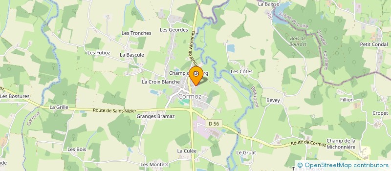 localisation de l'entreprise LA HAUTE BRESSE  SAINT-TRIVIER-DE-COURTES