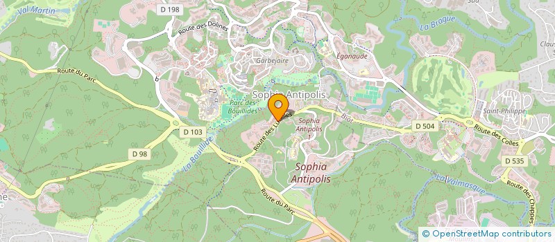 localisation de l'entreprise LA HAUTE CHENAIE  VALBONNE