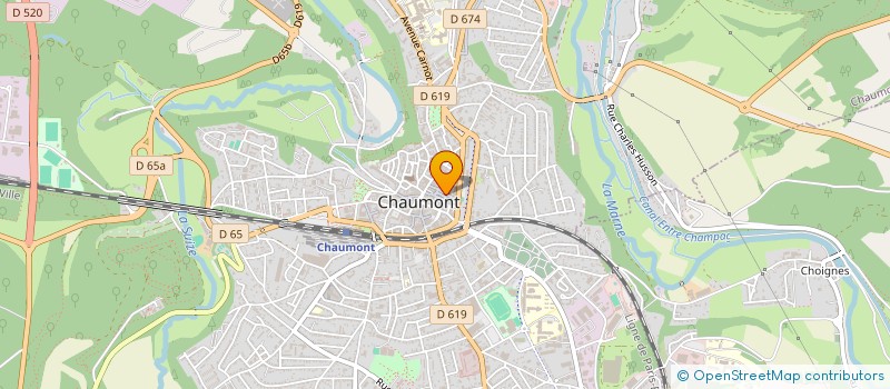 localisation de l'entreprise LA HAUTE EN COULEUR à CHAUMONT