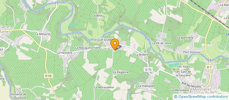 localisation de l'entreprise LA HAUTE FEVRIE à MAISDON-SUR-SEVRE