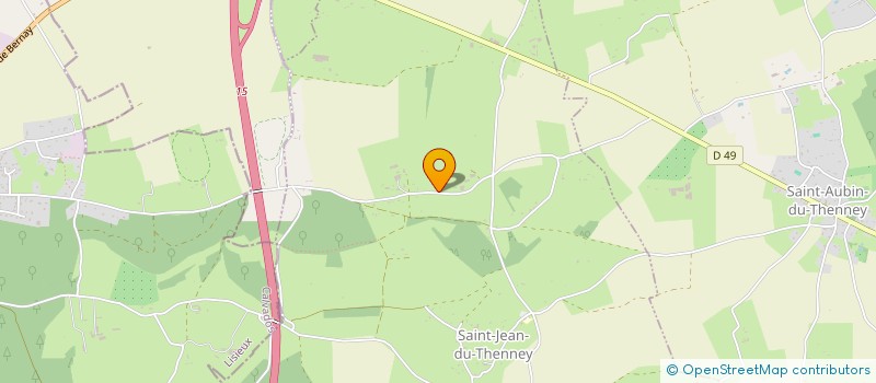 localisation de l'entreprise LA HAUTE FOLIE  ST JEAN DU THENNEY