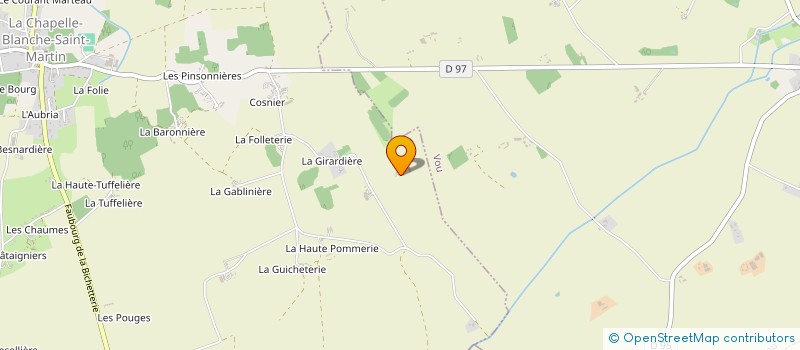 localisation de l'entreprise LA HAUTE HERCELLIERE à LA CHAPELLE-BLANCHE-SAINT-MARTIN