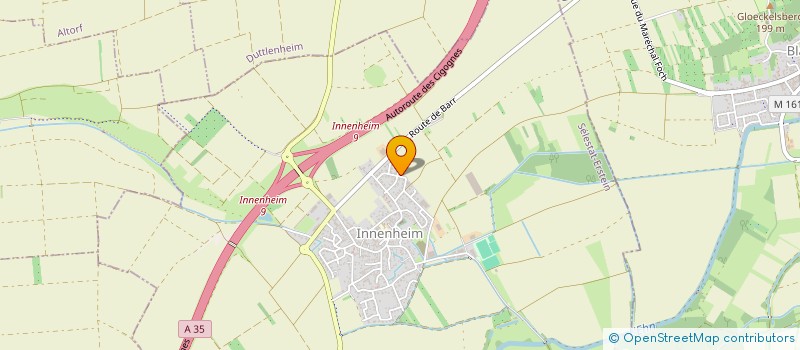 localisation de l'entreprise LA HAUTE MONTEE  INNENHEIM