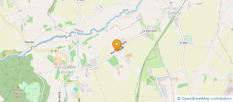 localisation de l'entreprise LA HAUTE MORLANDIERE à CERISY-BELLE-ETOILE