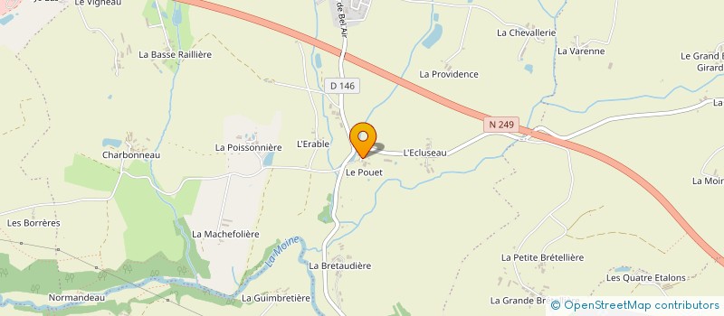 localisation de l'entreprise LA HAUTE PAROISSE à SEVREMOINE