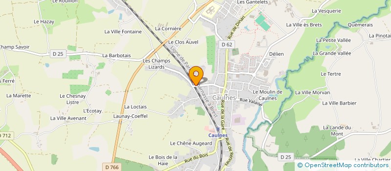 localisation de l'entreprise LA HAUTE RANCE  GUENROC