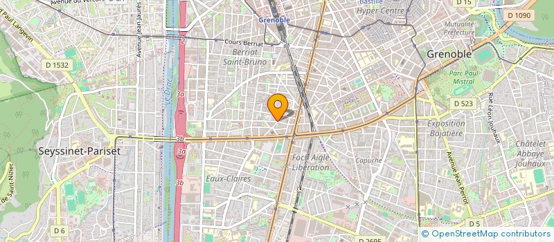 localisation de l'entreprise LA HAUTE SCI  GRENOBLE
