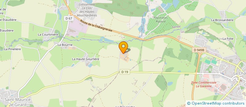 localisation de l'entreprise LA HAUTE VALLEE à SAINT-MAURICE-LE-GIRARD