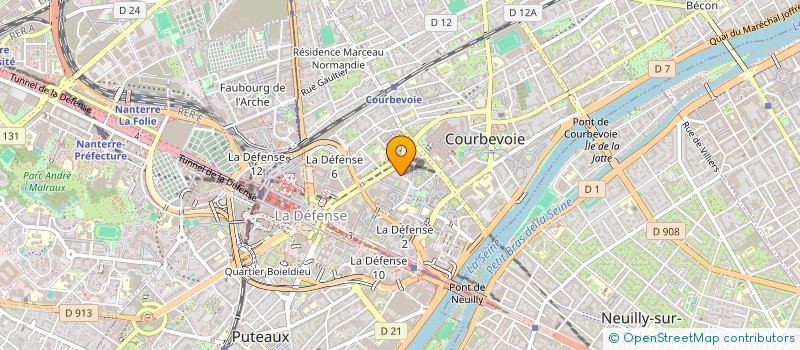 localisation de l'entreprise LA. HD PRESTIGE à COURBEVOIE