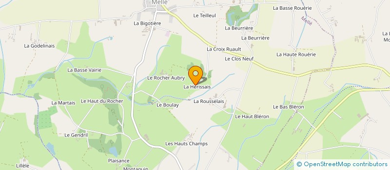 localisation de l'entreprise LA HERISSAIS  MELLE