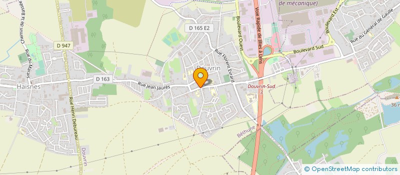 localisation de l'entreprise LA HERISSONNE  DOUVRIN