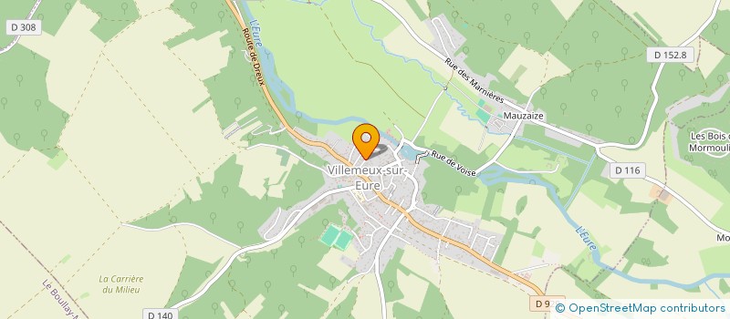 localisation de l'entreprise LA HERONNIERE 40 à VILLEMEUX-SUR-EURE