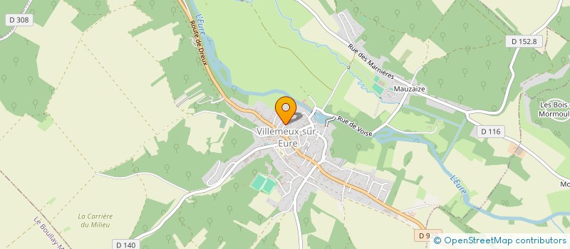 localisation de l'entreprise LA HERONNIERE à VILLEMEUX-SUR-EURE