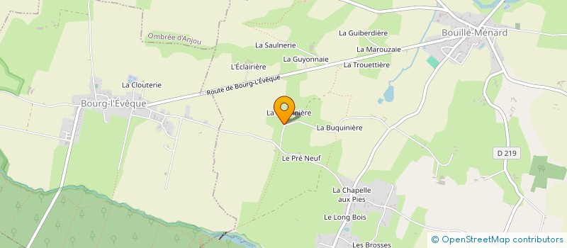 localisation de l'entreprise LA HERPINIERE  BOUILLE-MENARD