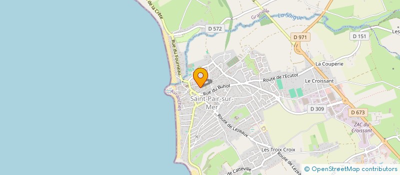 localisation de l'entreprise LA HETRAIE  SAINT-PAIR-SUR-MER