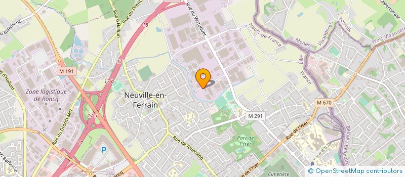 localisation de l'entreprise LA HETREE à NEUVILLE-EN-FERRAIN