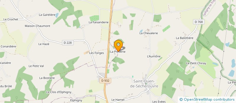 localisation de l'entreprise LA HOBERIE à LA MESNIERE