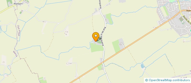 localisation de l'entreprise LA HOCQUERIE  OYE-PLAGE